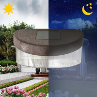 Светильник светодиодный уличный Duwi Solar LED на солнечных батареях 4000К IP44 датчик освещения коричневый