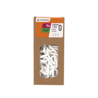 Цепь Standers неспаянное звено пластик 6 мм цвет белый 5 м/уп.