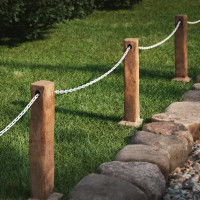 Цепь Standers неспаянное звено пластик 6 мм цвет белый 5 м/уп.