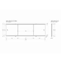 Экран под ванну фронтальный Метакам Премиум А № 3 168 см