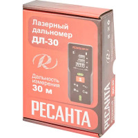 Дальномер лазерный Ресанта ДЛ-30 с дальностью до 30 м