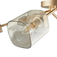 Светильник потолочный Freya FR5095CL-04G, 4 лампы, 16 м², цвет золотистый/бесцветный