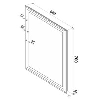 Зеркало для ванной Пронто Люкс с подсветкой 50x70 см