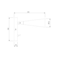 Спот-бра Elektrostandard Horn 1 лампа 1 м² цвет черный