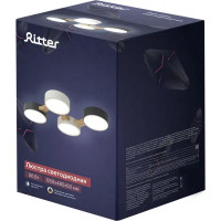 Люстра потолочная светодиодная Ritter Scandia 52071 9 56 Вт 20 м² регулируемый белый свет цвет антрацит/серый/ белый