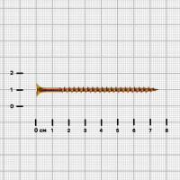 Саморезы по дереву Dilwis потайные острые оцинкованные 4.2x75 мм 1 кг