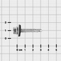 Саморезы по металлу оцинкованные с буром 5.5x32 мм 80 шт.