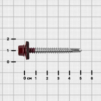 Саморезы кровельные с буром Standers оцинкованные 5.5x25 мм 90 шт. RAL 3005