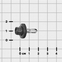 Саморезы по металлу с буром 5.5x19 мм RAL 7024 100 шт.