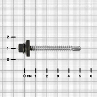 Саморезы кровельные с буром Standers оцинкованные 5.5x51 мм 40 шт. RAL 7024