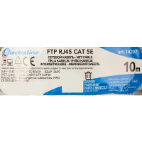 Кабель Electraline FTP cat 5e 4x2x0.52 мм² 10 м