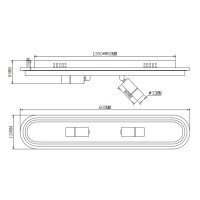 Люстра потолочная светододная Route FR6088CL-L48B цвет черный