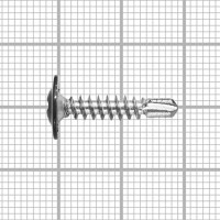 Саморезы по металлу сверло 4.2x19 мм 24 шт. RAL 7024