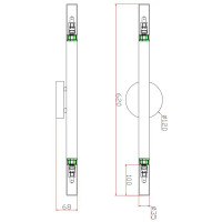 Светильник настенный бра Match FR6109WL-02G цвет золото