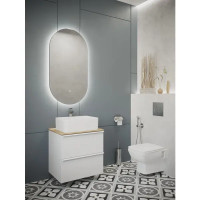 Столешница в ванную Aquaton Хюгге 1A282403HG0C0, 46x60 см ЛДСП цвет дуб сантана