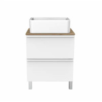 Столешница в ванную Aquaton Хюгге 1A282403HG0C0, 46x60 см ЛДСП цвет дуб сантана