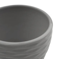 Горшок цветочный Эллипс ø11 h10,5 керамика серый