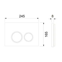 Комплект инсталляция Tece Spring S955102 с унитазом Hansgrohe GladeLake S безободковый с микролифтом клавиша цвет белый