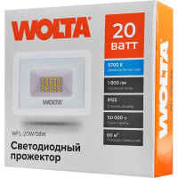 Прожектор светодиодный уличный SMD Wolta WFL-20W/08W 20 Вт 5700 К нейтральный белый свет