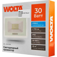 Прожектор светодиодный уличный SMD Wolta WFL-30W/08W 30 Вт 5700 К нейтральный белый свет