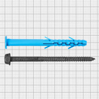 Дюбель-шуруп фасадный Европартнер, 10x115 мм, нейлон
