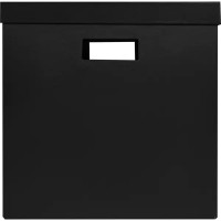 Коробка складная для хранения 30x31x31 см картон черный 2 шт