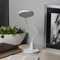 Настольная лампа светодиодная Эра LED-501-10W-W нейтральный белый свет цвет белый, с регулировкой яркости
