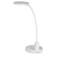 Настольная лампа светодиодная Эра LED-501-10W-W нейтральный белый свет цвет белый, с регулировкой яркости