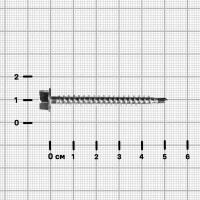 Саморезы по дереву оцинкованные 4.8x51 мм 4 шт.