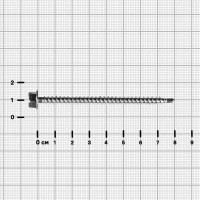 Саморезы по дереву оцинкованные 4.8x80 мм 4 шт.