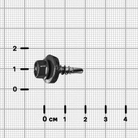 Саморезы по дереву оцинкованные 4.8x19 мм 100 шт. RAL 7024