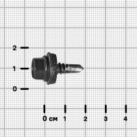 Саморезы по металлу оцинкованные 6.3x19 мм 100 шт. RAL 7024