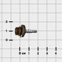 Саморезы по дереву оцинкованные 4.8x19 мм 10 шт. RAL 8017