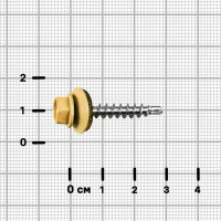 Саморезы по дереву оцинкованные 4.8x29 мм 8 шт. RAL 1014