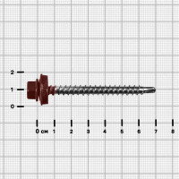 Саморезы по дереву оцинкованные 4.8x70 мм 30 шт. RAL 3005