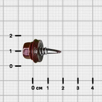 Саморезы по металлу оцинкованные 6.3x19 мм 100 шт. RAL 3005