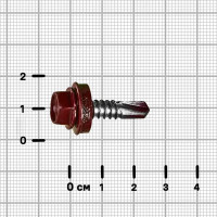 Саморезы по металлу оцинкованные 6.3x25 мм 80 шт. RAL 3005