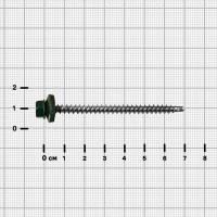 Саморезы по дереву оцинкованные 4.8x70 мм 4 шт. RAL 6005