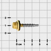 Саморезы по дереву оцинкованные 4.8x29 мм 80 шт. RAL 1014