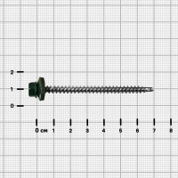 Саморезы по дереву оцинкованные 4.8x70 мм 30 шт. RAL 6005