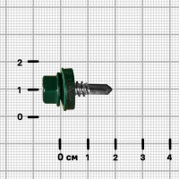 Саморезы по металлу оцинкованные 6.3x19 мм 100 шт. RAL 6005