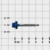 Саморезы по дереву оцинкованные 4.8x35 мм 60 шт. RAL 5005