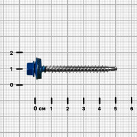 Саморезы по дереву оцинкованные 4.8x51 мм 40 шт. RAL 5005