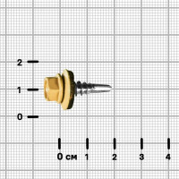 Саморезы по металлу оцинкованные 5.5x19 мм 100 шт. RAL 1014