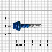 Саморезы по металлу оцинкованные 5.5x32 мм 60 шт. RAL 5005