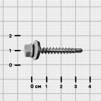 Саморезы по дереву оцинкованные 4.8x35 мм 6 шт. RAL 7004