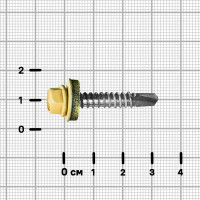 Саморезы по металлу оцинкованные 5.5x32 мм 60 шт. RAL 1014