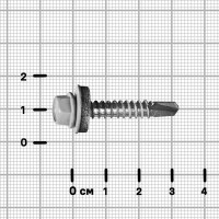 Саморезы по металлу оцинкованные 5.5x32 мм 6 шт. RAL 7004