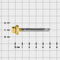 Саморезы по металлу оцинкованные 5.5x51 мм 40 шт. RAL 1014