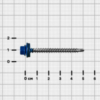 Саморезы по дереву оцинкованные 4.8x51 мм 4 шт. RAL 5005